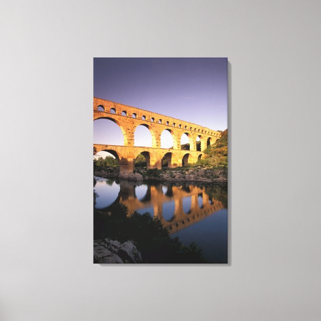 EU, Frankreich, Provence, Gard, Pont du Gard. 4 Leinwanddruck (Vorderseite)