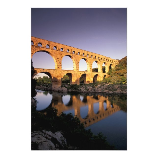 EU, Frankreich, Provence, Gard, Pont du Gard. Fotodruck (Vorne)