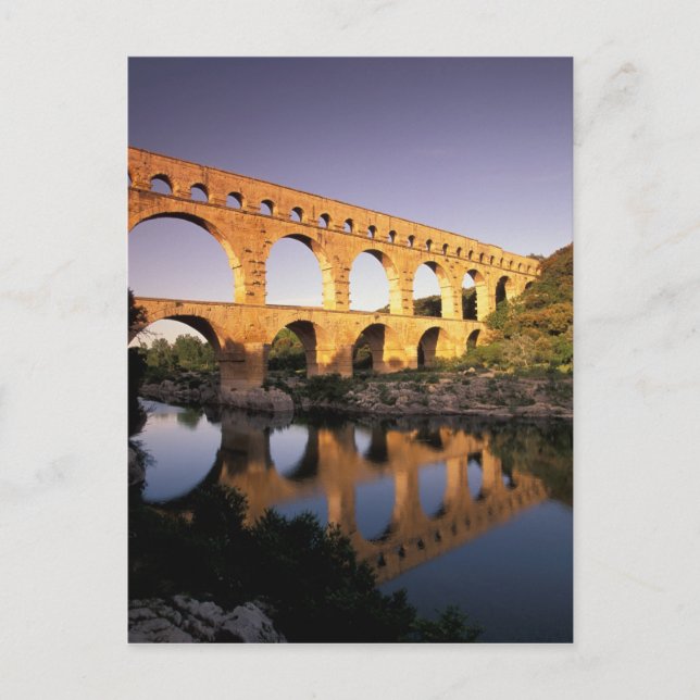EU, Frankreich, Provence, Gard, Pont du Gard. Postkarte (Vorderseite)