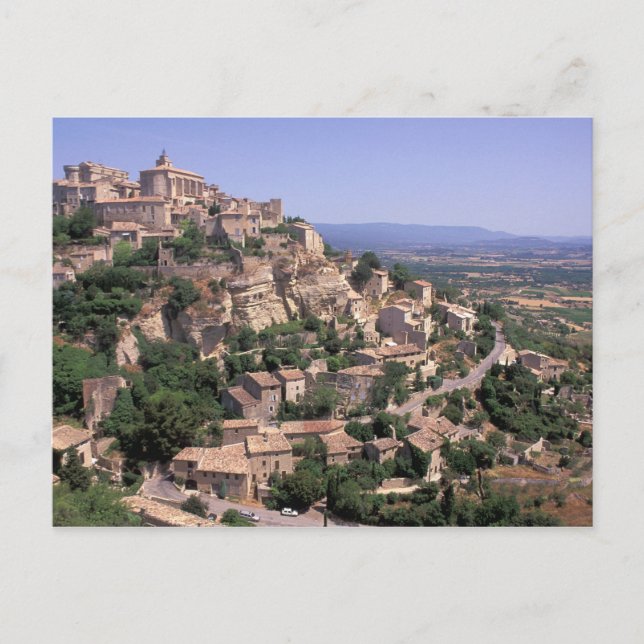 EU, Frankreich, Provence, Luberon, Gordes Postkarte (Vorderseite)