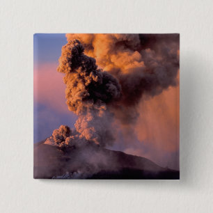 EU, Italien, Sizilien, Mt. Etna Gipfelkrater Button