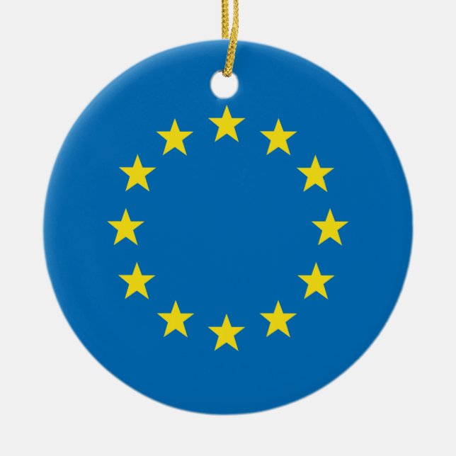 EU kennzeichnen (europäische Gewerkschafts-) Keramikornament (Vorne)