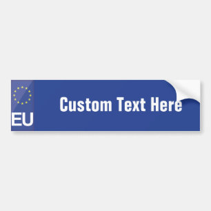EU-Nummernschild Autoaufkleber