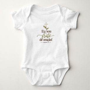 Eu Sou Fruto de Oração Body Cristão para Bebê – Baby Strampler
