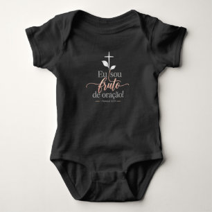 Eu Sou Fruto de Oração   Body Cristão para Bebê –  Baby Strampler