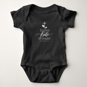 Eu Sou Fruto de Oração Body Cristão para Bebê – Baby Strampler