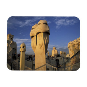 EU, Spanien, Katalonien, Barcelona. Antonio Gaudi Magnet