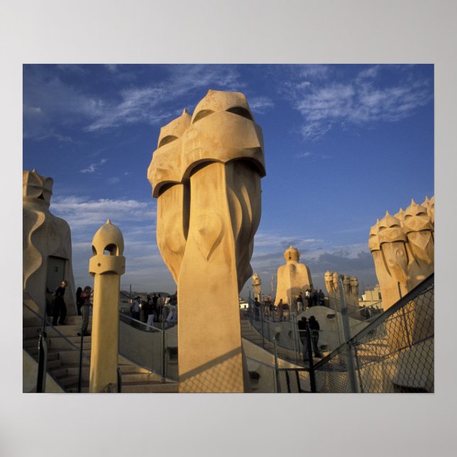 EU, Spanien, Katalonien, Barcelona Antonio Gaudi Poster (Vorne)