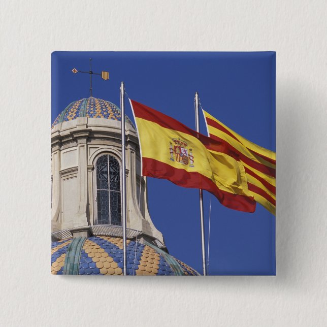 EU, Spanien, Katalonien, Palau de la Generalitat. Button (Vorderseite)