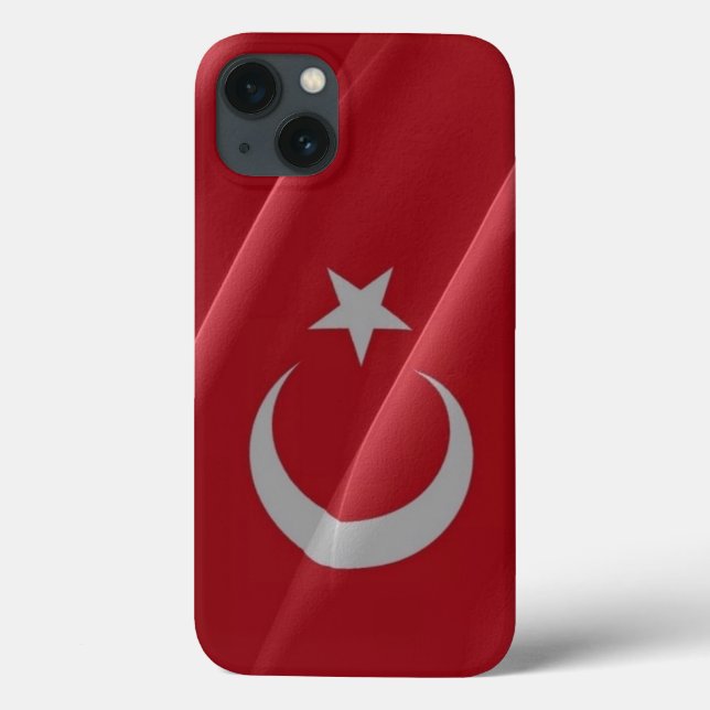 EU-Türkei-Flaggenschwankungen - Case-Mate iPhone Hülle (Rückseite)