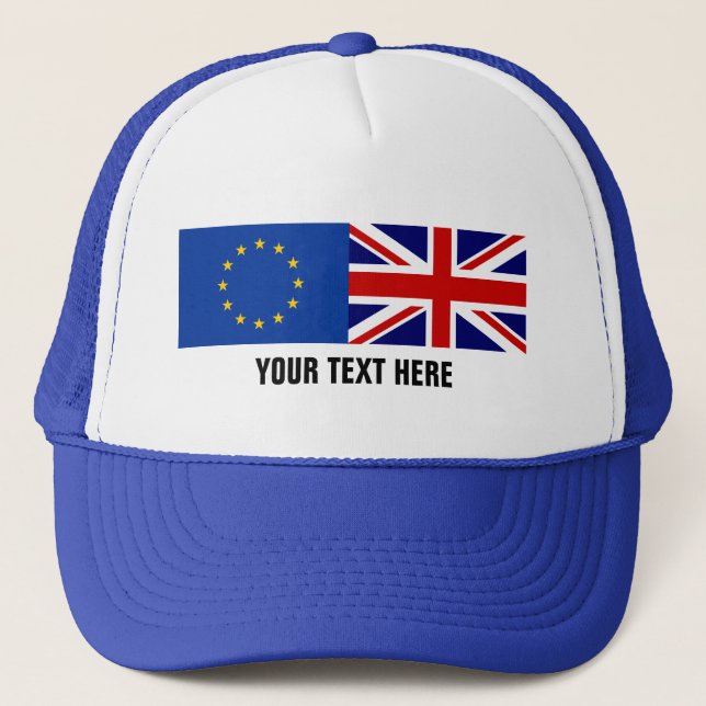 EU UK referendum BREXIT voting trucker hat Truckerkappe (Vorderseite)