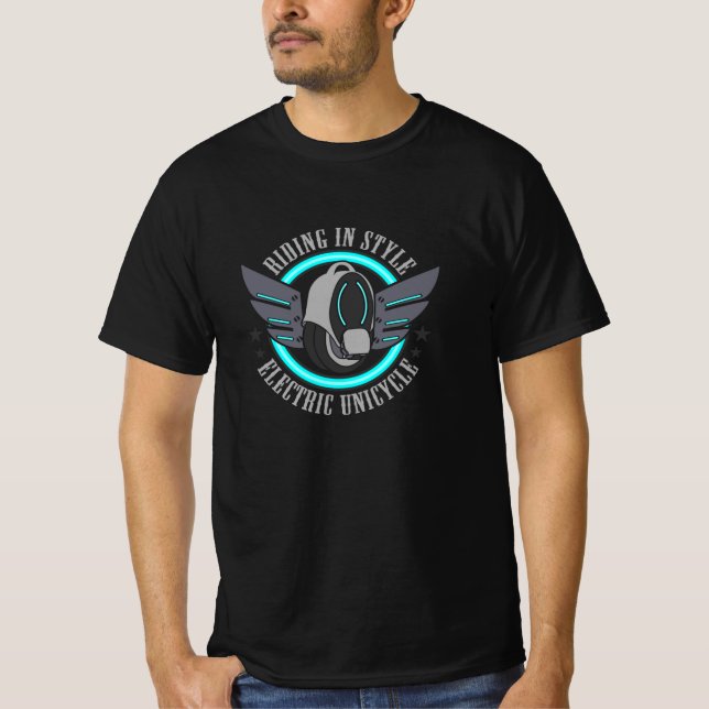 EUC Monowheel-Riding in Style T-Shirt (Vorderseite)