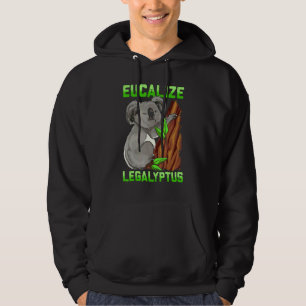 Eucalize Legalyptus Kiffer Koala Bär Wortwitz Meme Hoodie