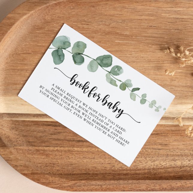 Eucalyptus Baby Showbuchanfrage Begleitkarte (Von Creator hochgeladen)