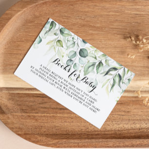 Eucalyptus Baby Showbuchanfrage Begleitkarte