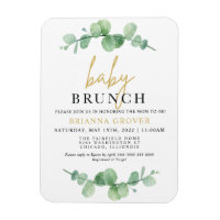 Eucalyptus Baby Shower Brunch Einladung