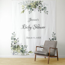 Eucalyptus Baby Shower Foto Hintergrundband