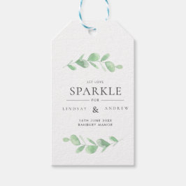 Eucalyptus Bough Wedding Sparkler Tag Geschenkanhänger