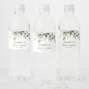Eucalyptus Brautparty Wasser Flasche Wasserflaschenetikett