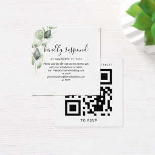 Eucalyptus Elegant QR Code Wedding Website UAWG