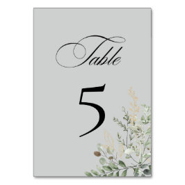Eucalyptus Elegant Table Number Card Tischnummer