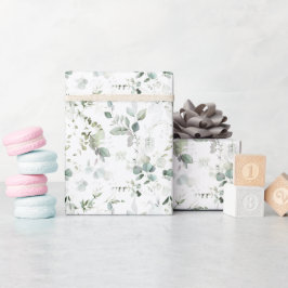 Eucalyptus Foliage Baby oder Brautparty Geschenkpapier