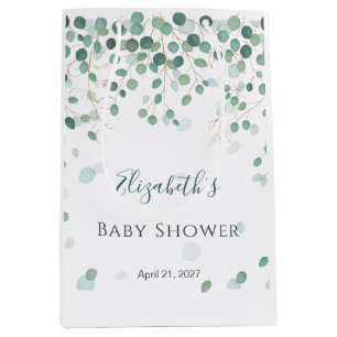 Eucalyptus Foliage Gold Blätter Baby Showmedium Mittlere Geschenktüte