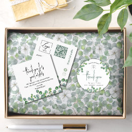 Eucalyptus-Geschäft Dankeschön-Karte Bestelleinsat Rabattkarte