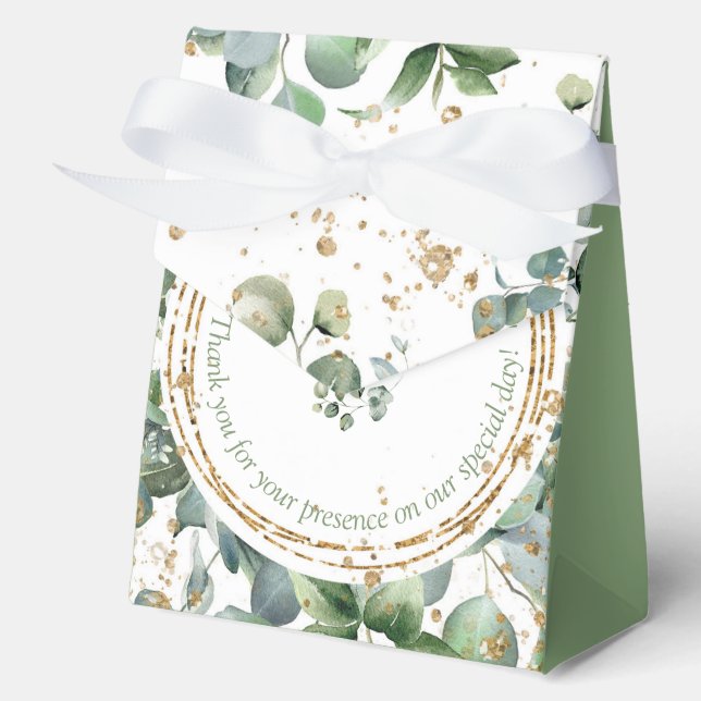 Eucalyptus Gold Glitzer Green Fevor Box 2 Geschenkschachtel (Vorderseite)