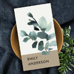 EUCALYPTUS GREEN KRAFT FOLIAGE BRANCH WATERCOLOR VISITENKARTE<br><div class="desc">Wenn Sie weitere Anpassungen benötigen,  schreiben Sie mir bitte an yellowfebstudio@gmail.com.</div>