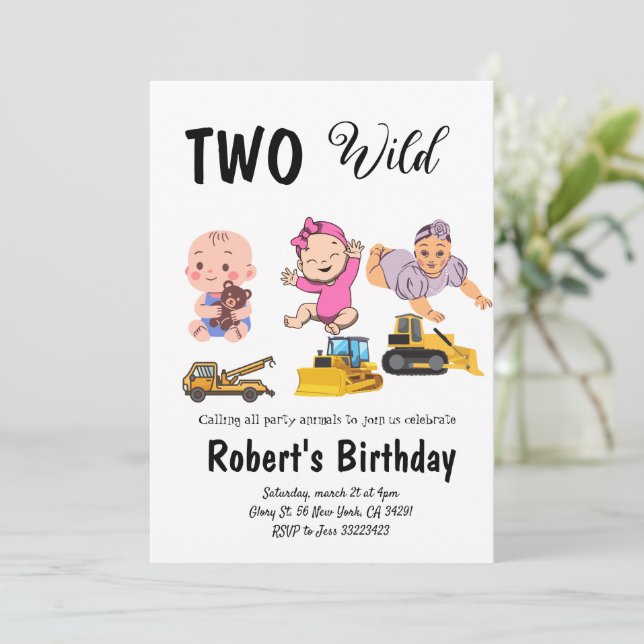 Eucalyptus greenary wedding birthaday einladung (Stehend Vorderseite)