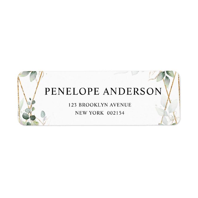 Eucalyptus Greenery Botanical Geometric Wedding La (Vorne)