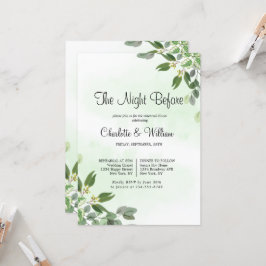 Eucalyptus Greenery Sukkulente Probe Abendessen Einladung