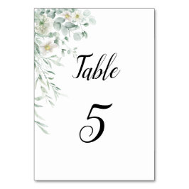 Eucalyptus Greenery Table Number Card Tischnummer