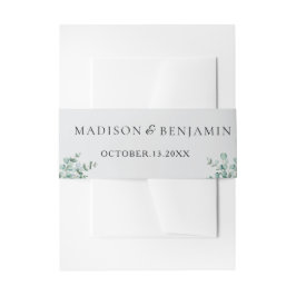 eucalyptus greenery wedding einladungsbanderole