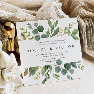Eucalyptus Grove Wedding Invitation   Square Einladung