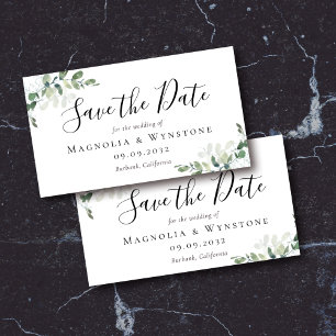Eucalyptus-Hochzeit Save The Date Magnetkarte