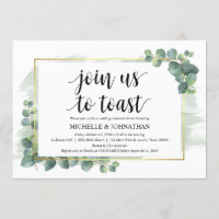 Eucalyptus Hochzeitliches Abendessen Probe Einladu