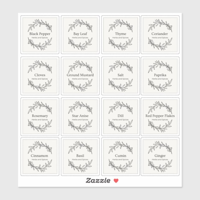 Eucalyptus Kitchen Kulinarische Kräuter Gewürze Sk Aufkleber (Blatt)