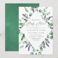 Eucalyptus Lavender Greenery Baby Shower
