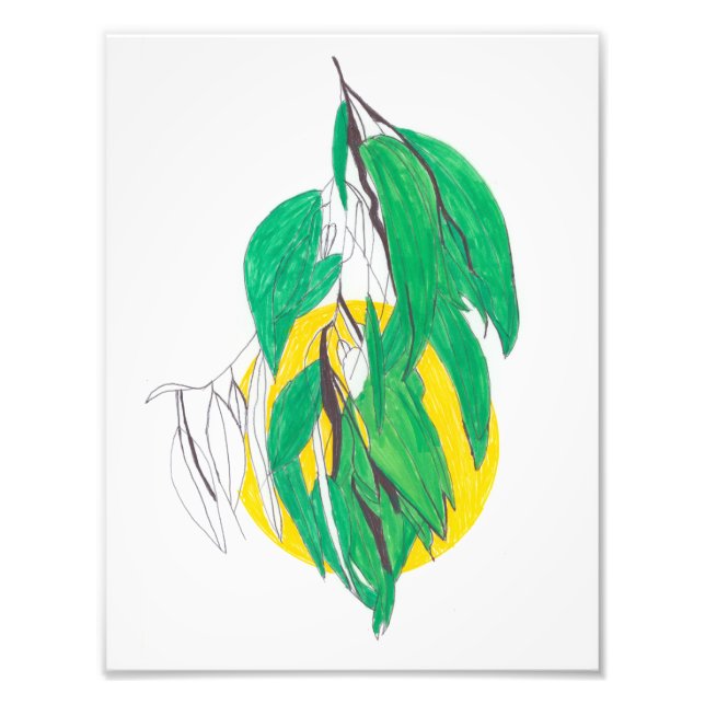 Eucalyptus Leaf Print Fotodruck (Vorne)