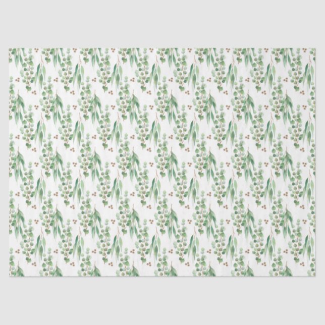 Eucalyptus-Reihe - Design 2 Seidenpapier (Vorderseite)