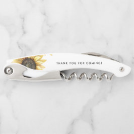 Eucalyptus Sunflower Brautparty Vielen Dank Kellnermesser