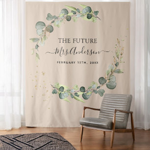 Eucalyptus Terracotta Future Frau Backdrop Wandteppich