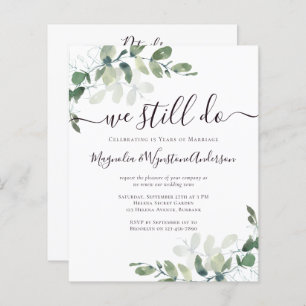 Eucalyptus Vow Renewal Einladung
