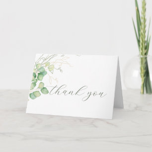 Eucalyptus Watercolor Minimalistisch Danke, dass S Dankeskarte