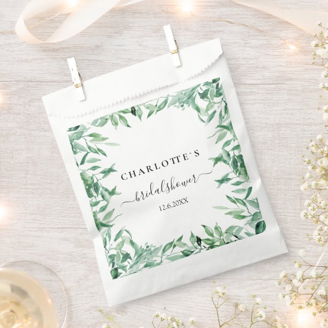 EUCALYPTUS WEDD BRAUTPARTY FAVOR BAG GESCHENKTÜTCHEN (Ausgeschnitten)
