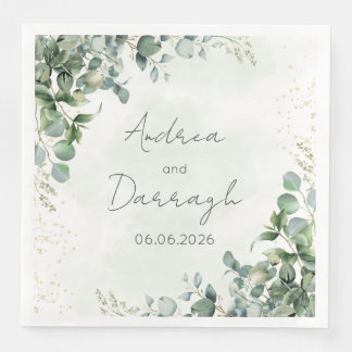Eucalyptus Wedding Napkins 1001A Serviette