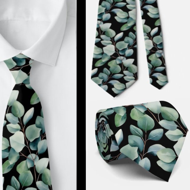 Eucalyptus Wedding Neck Tie Krawatte (Von Creator hochgeladen)