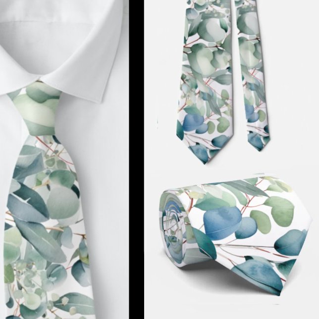 Eucalyptus Wedding Neck Tie Krawatte (Von Creator hochgeladen)